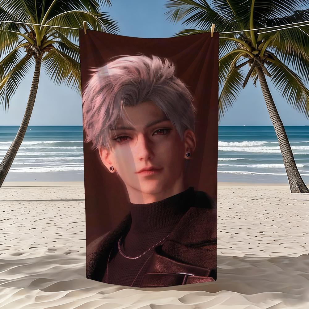 Towel Textile Deepspace Bathrobe Game Beach Quick-Drying And Lightweight Portable Love Camping Swim Sylus Pool Travel