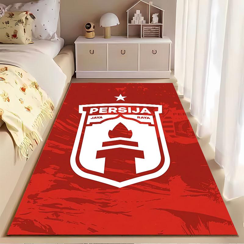 Red Persija Logo Carpet Design suitable as a non-slip mat for the living room or bedroom sofa