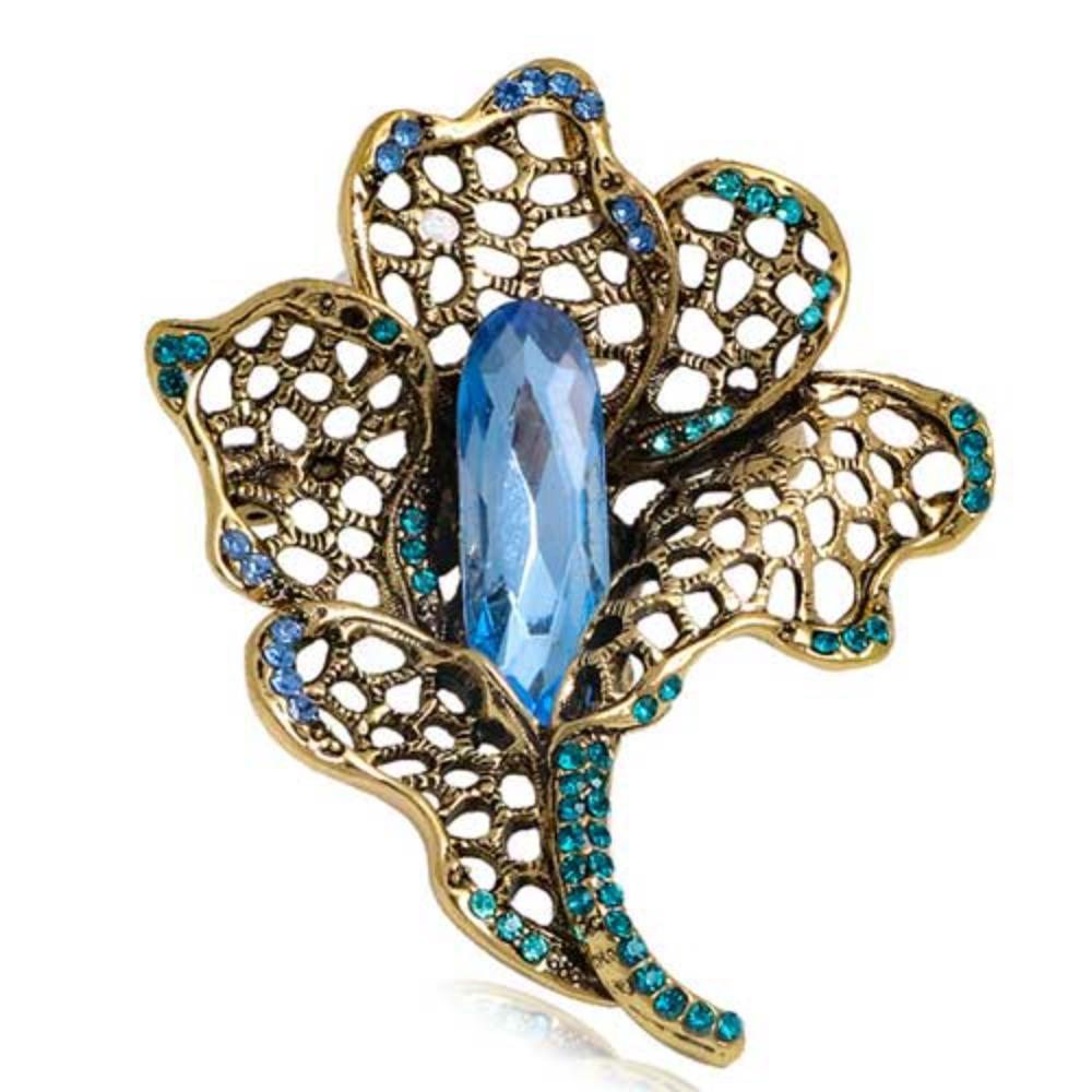 Lotus Pendant Enamel Brooch Badges Fashion Pearl Flower Exqusiite Pin Jewelry