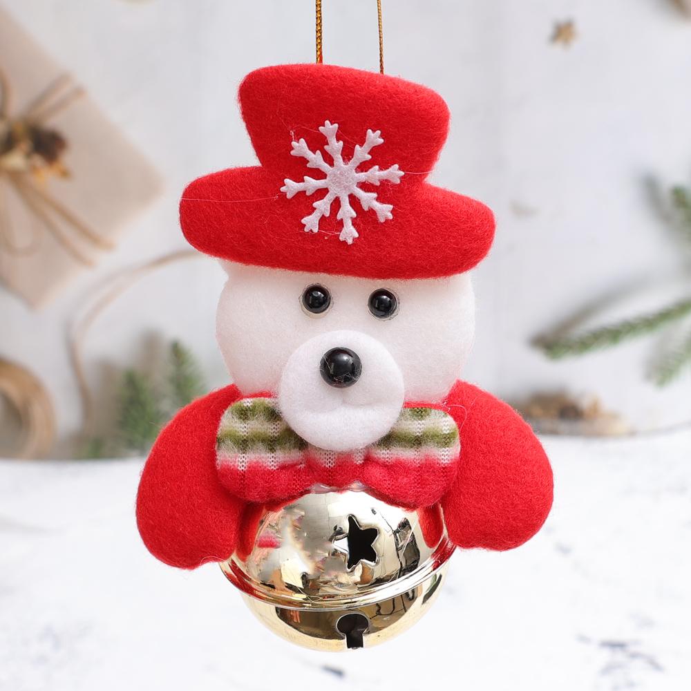 12/1Pcs Christmas Plush Doll Ornaments Santa Claus Snowman Xmas Tree Hanging Pendants Home Xmas New Year Party Decorations Gifts