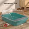 "Large Splash-Proof Semi-Enclosed Cat Litter Box with Tray – Free Shipping"