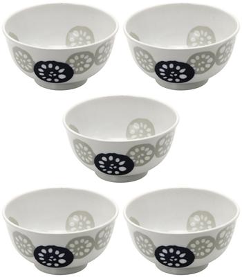 Ensemble de 5 bols légers en céramique Mino, Racine de lotus bleu 148461(5)