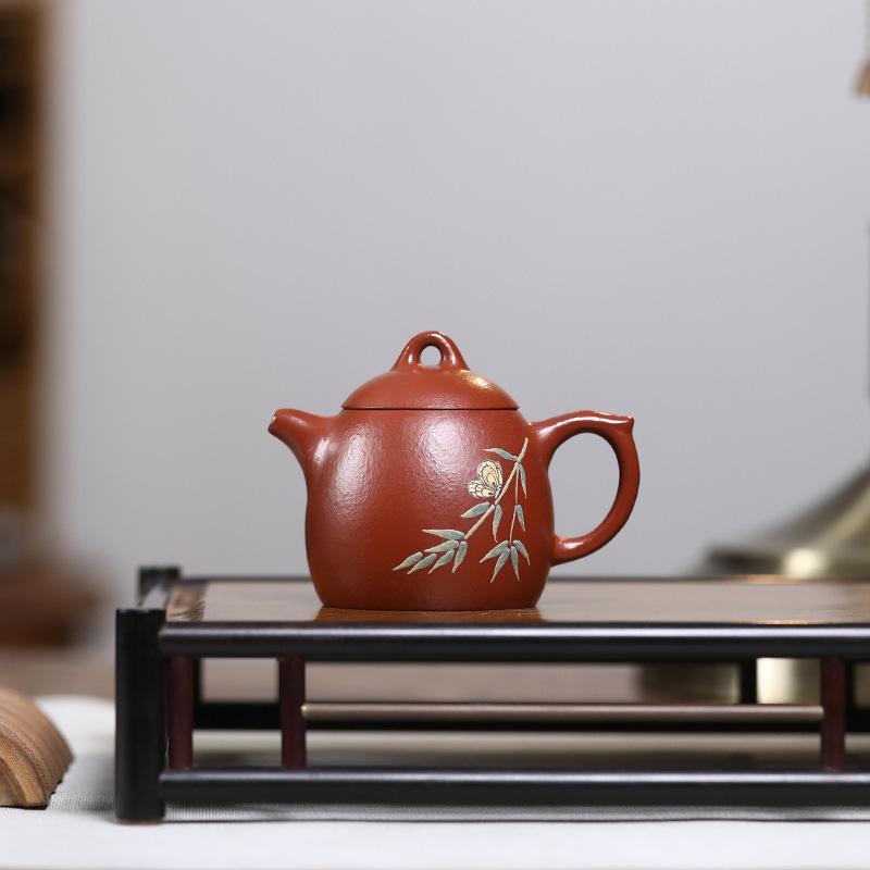 

90ml Ancient Yixing Purple Clay Teapots Handmade Qin Quan Pot Raw Ore Zhu Mud Tea Making Kettle Chinese Zisha Tea Set Tableware