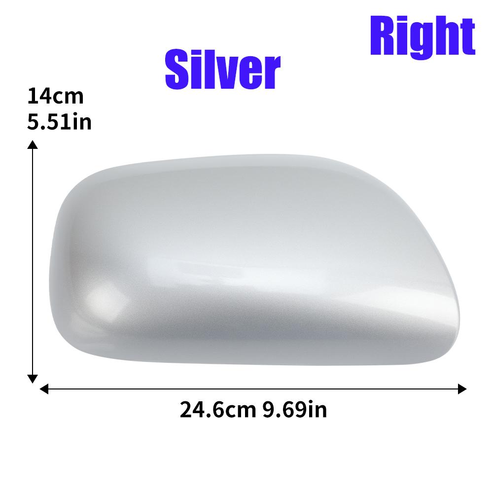 Rückspiegelabdeckung Kappe Für Toyota Yaris 2007 2008 2009 2010 2011 Silber Türflügel Seitenspiegel Abdeckung Kappe Autozubehör