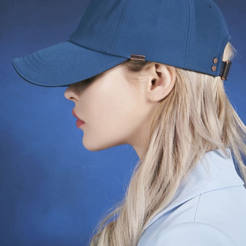 

VARZAR Rose Gold Double Link Overfit Ball Cap Navy FREE