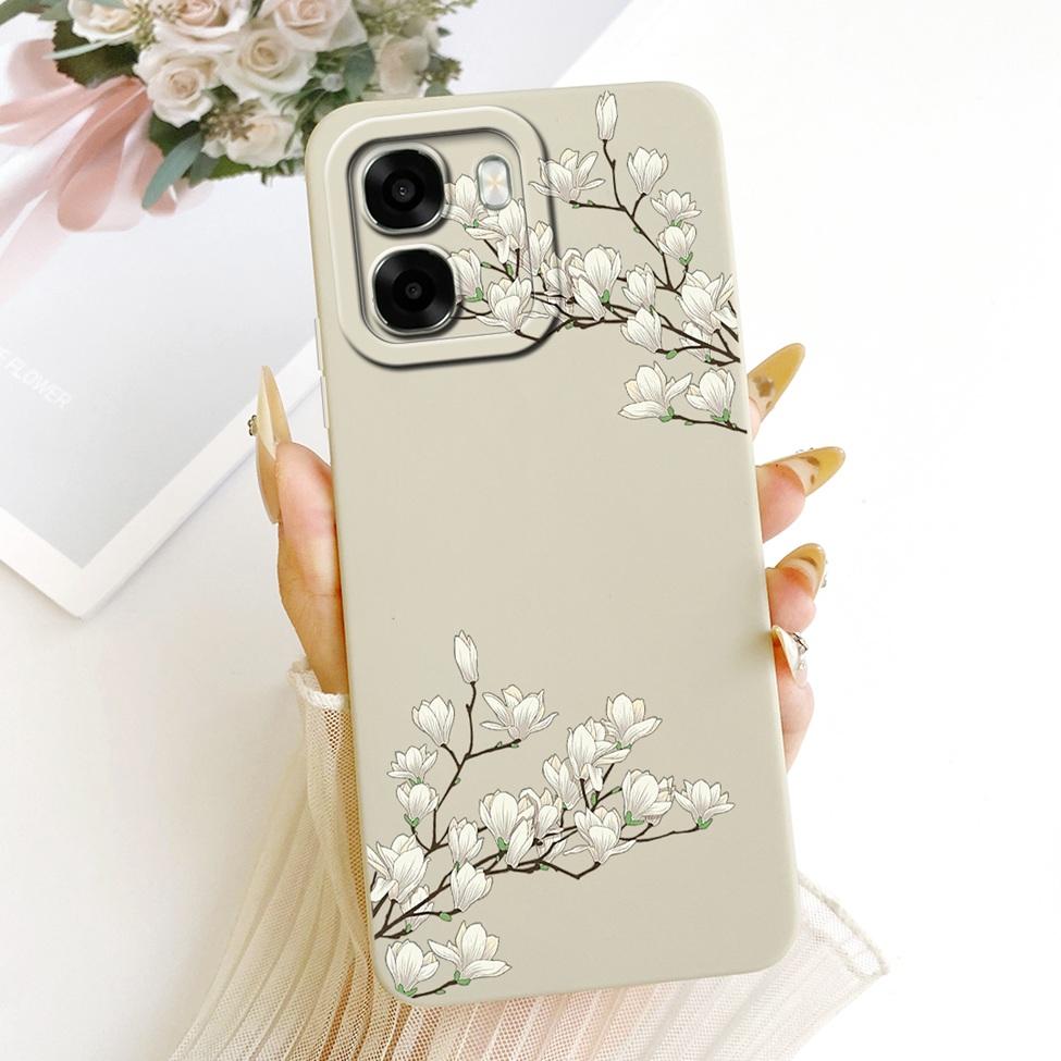 For Oppo A6x 4G CPH2819 5G CPH2783 Phone Case For Oppo A6x Cover Cute Kawaii Luxury Fashion Flowers Cool Painted Silicone Casing