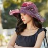 Summer Ladies Large Brim Sun Hat With Breathable Mesh For Beach And Travel