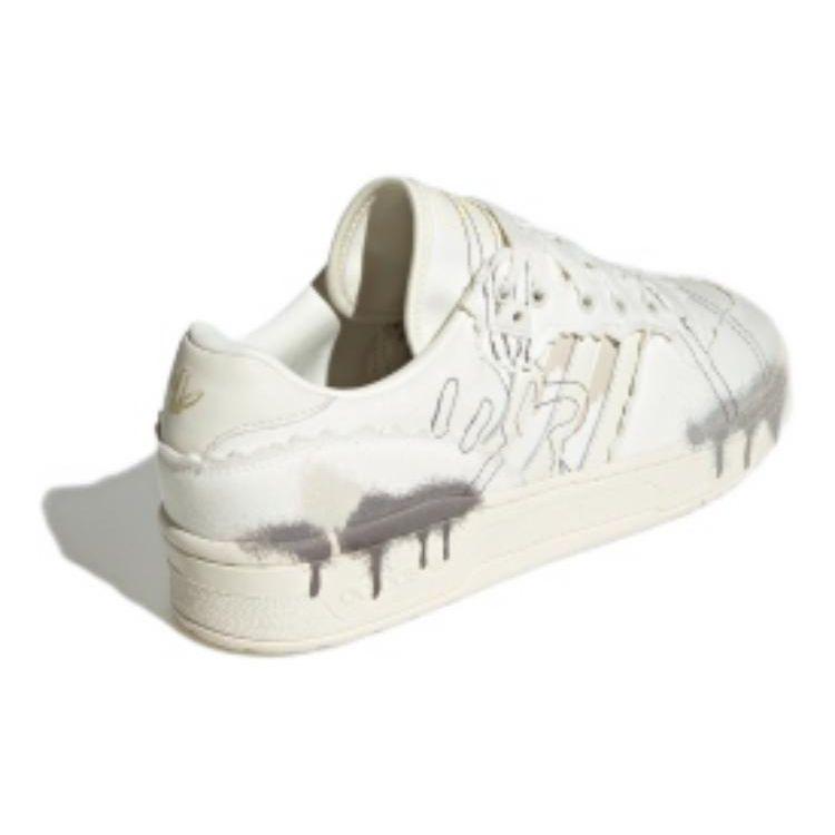 Adidas Originals Rivalry Low Comfortable Versatile Low-Top Sneakers Men Sneakers Gray White Black FZ6550