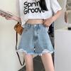 Trendy High Waist Wide Leg Denim Shorts - Women's Spring/Summer Fashion