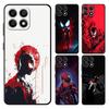 Case for Honor 200 400 Lite X5b 8X X9a 90 X6 Magic5Lite X7 X8 70 Funda Phone Cover Marvel Black Red Spider Man