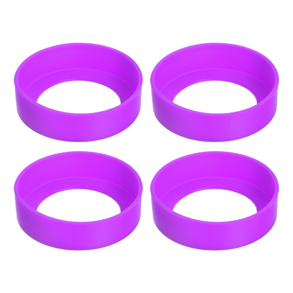 65mm Cup Holder Thermos Cup Base Protective Case Covers Pad Accessories Silicone Cup Bottom Protective Cover Multicolor 4Pcs