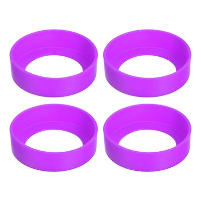 65mm Cup Holder Thermos Cup Base Protective Case Covers Pad Accessories  Silicone Cup Bottom Protective Cover Multicolor 4Pcs