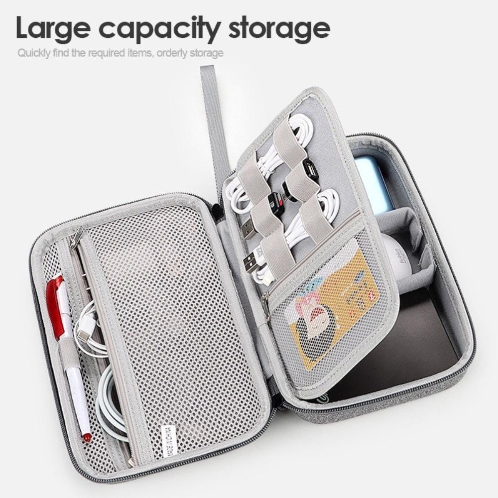 Shockproof Digital HDD Flash Drive Pouch Hard Case Portable Storage Bag Cable
