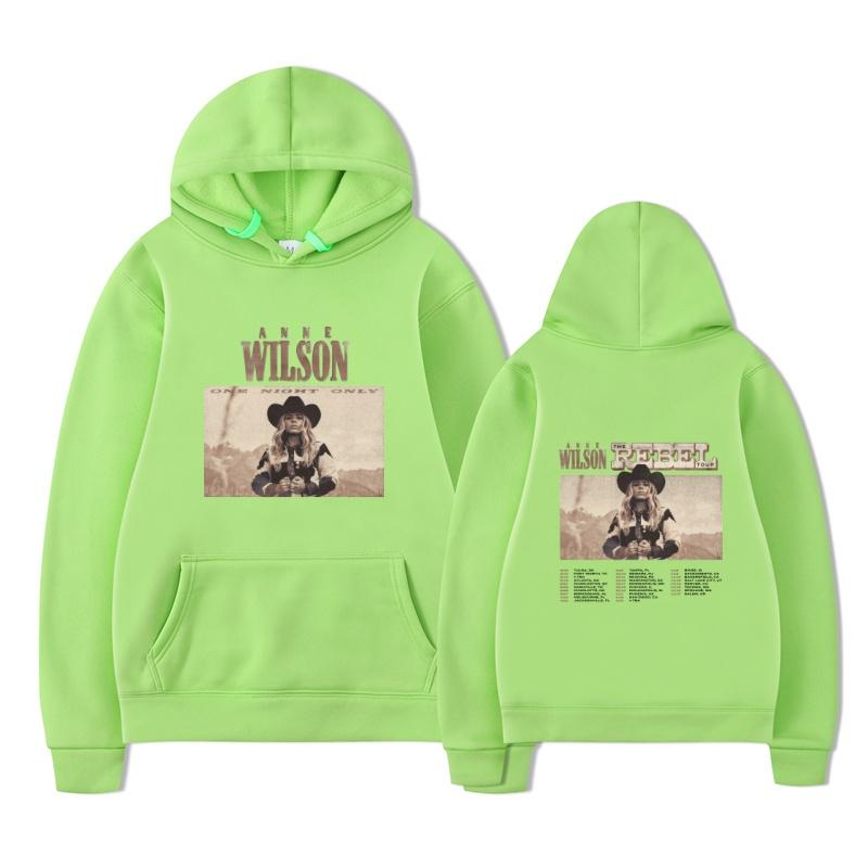 2025 New ANNE WILSON Hoodie Men's THE REBEL OUR Harajuku Retro Printed Sportswear Men's Long Sleeve Street Wear