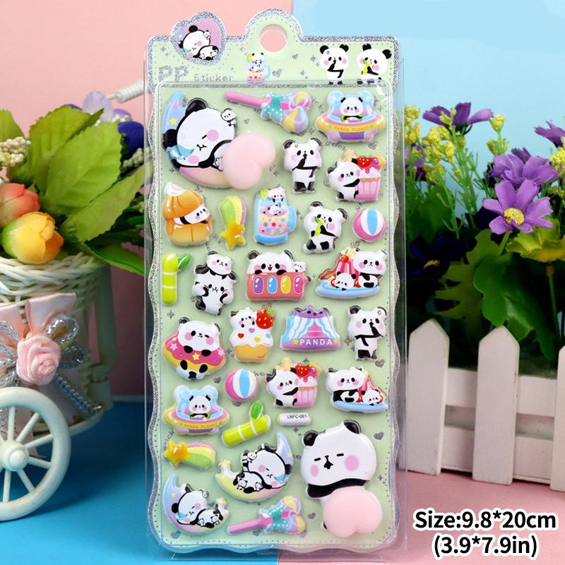 Kawaii Animals Butt Stickers Soft Pinched Happy Buttocks Sticker 3D Puffy Squishy Stress Relief Stickers DIY Phone Case Decor