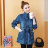 Cappotto da cowboy da donna Giacca in denim da donna Primavera Autunno Cappotto in denim da donna Taglie forti