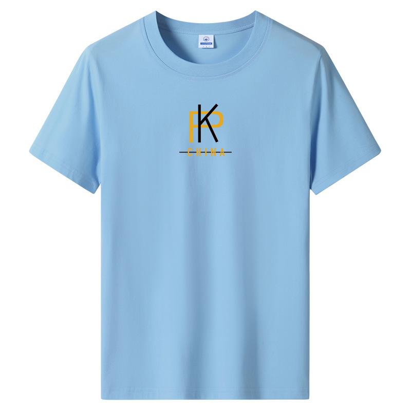 8 Colors Fashion Men's Short Sleeves Cotton T-shirt Large Size Loose Tee