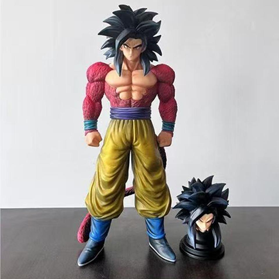 Dragon Ball Z Ssj4 Goku Figure Replace Head Super Saiyan 4 Goku Action Figures Collection Mode Toys Gifts