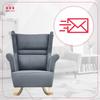 Zoja Rocking Chair, Scandinavian, Family Meble, Grey, Anthracite, Gray
