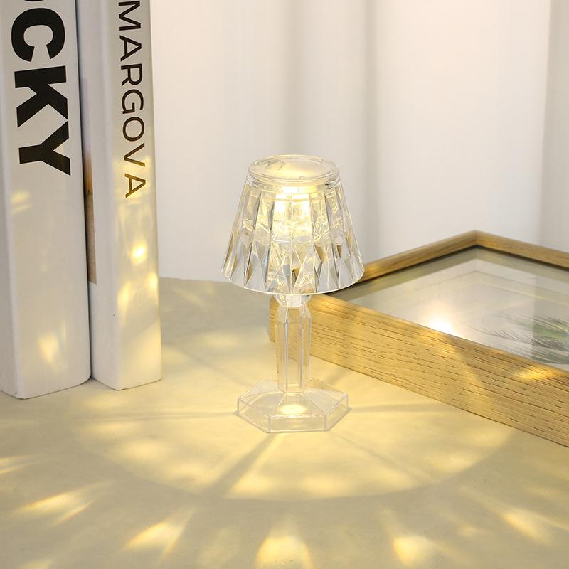 

Нічник SanjiCook Прозора настільна лампа з кришталевим діамантом 3 різних світла для прикраси стільниці C