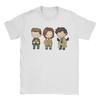 Humor Sam Dean Castiel Supernatural Chibi TShirt Men Round Neck Pure Cotton T Shirts TV Shows Short Sleeve Tees Gift Tops