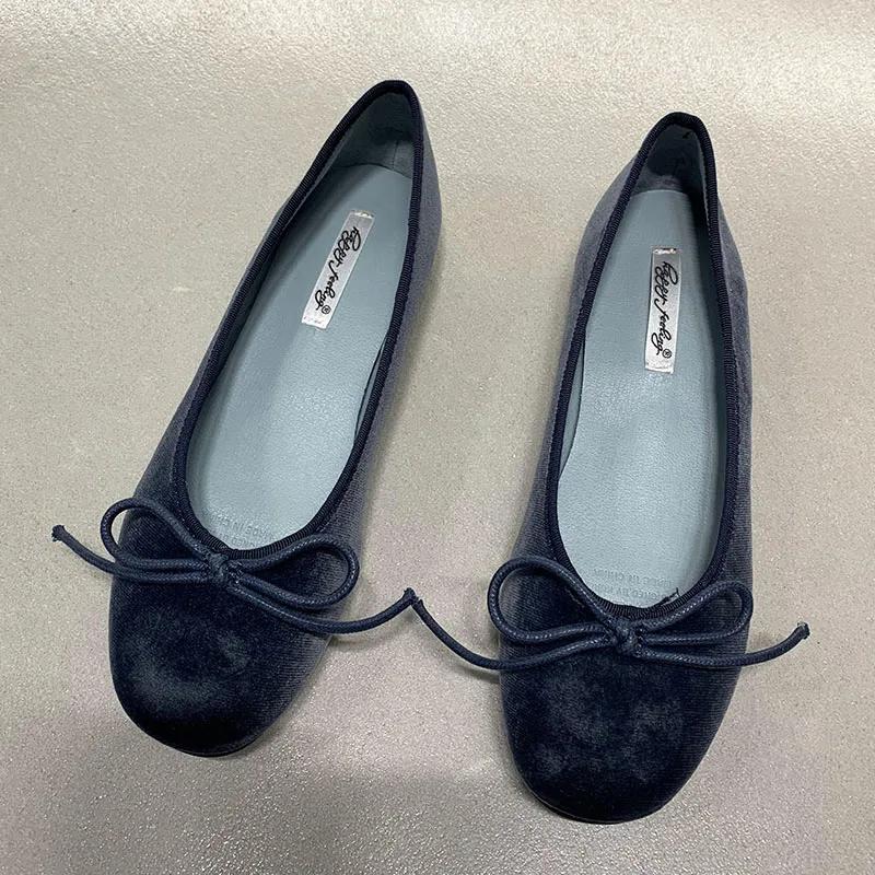 Fashion 2025 Fashion Silk Women Ballet Flats Shoes Footwear Designer Shallow Female Round Toe Butterfly-Knot Ladies Flats Slides Shoes