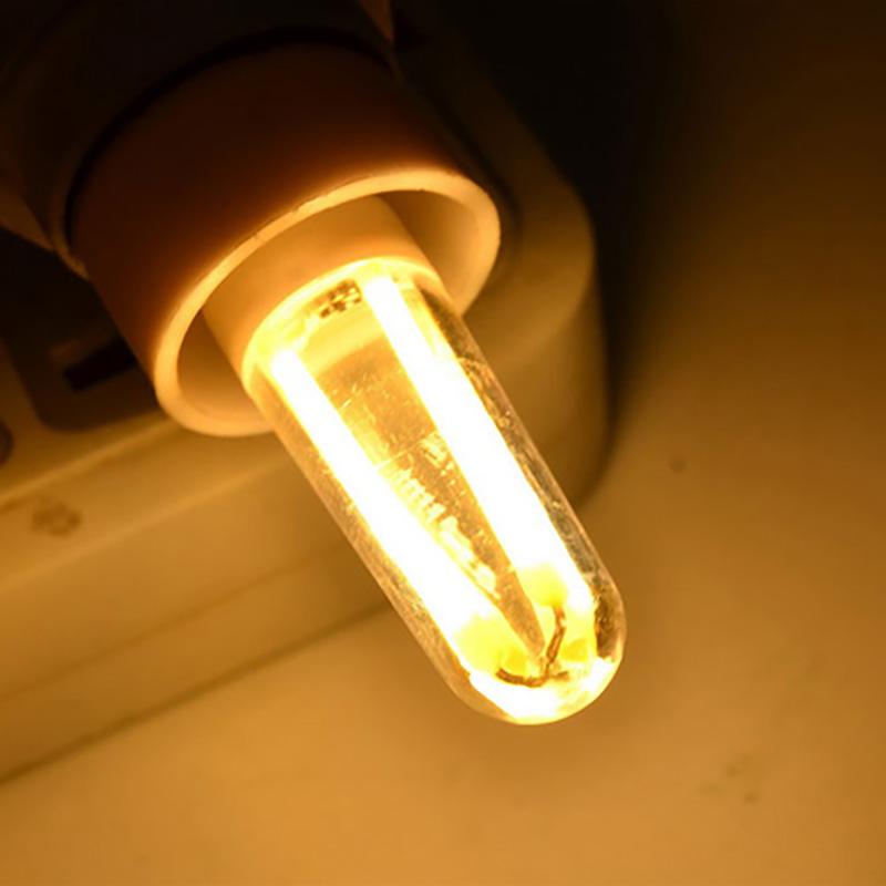 4er-Pack ultrahelle E12/E14 LED-Filamentlampen, 220 V AC, 2 W/4 W, 360°-Abstrahlwinkel, ersetzt 40-W-Halogen-Kronleuchter