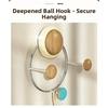 Heavy Duty Suction Cup Hook for Wall Mounting with Triple Hooks Secure Attachment for Keys Hats Clothes Without Drilling