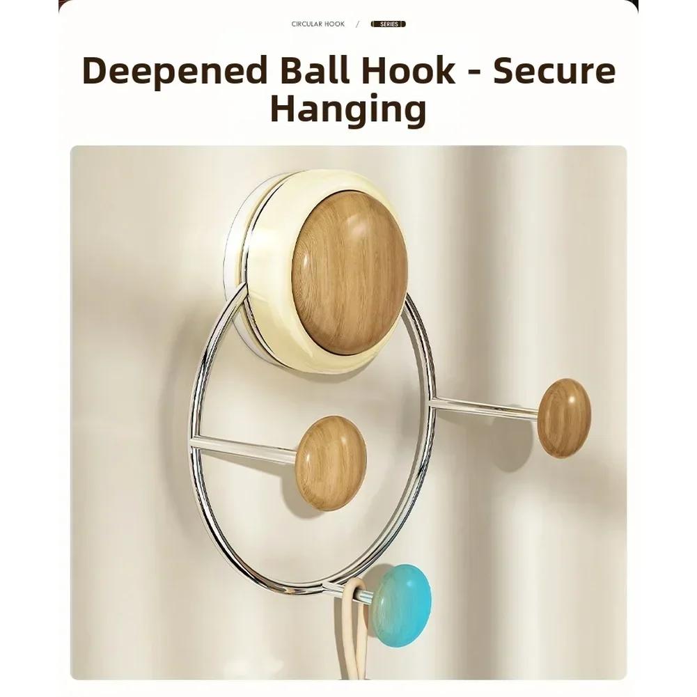 Heavy Duty Suction Cup Hook for Wall Mounting with Triple Hooks Secure Attachment for Keys Hats Clothes Without Drilling
