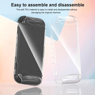 Klare TPU-Hülle für Switch 2 Konsole Sturzsichere Schutzschale Ultra-dünne Transparente Schutzhülle für Nintendo Switch 2
