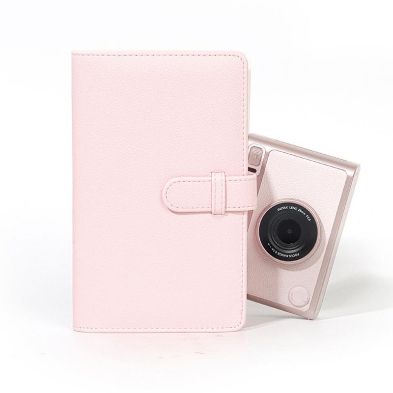 Portable Photo Storage Album Accommodates 108Pockets Pictures 3inch PU Leather Exterior Travel Friendly