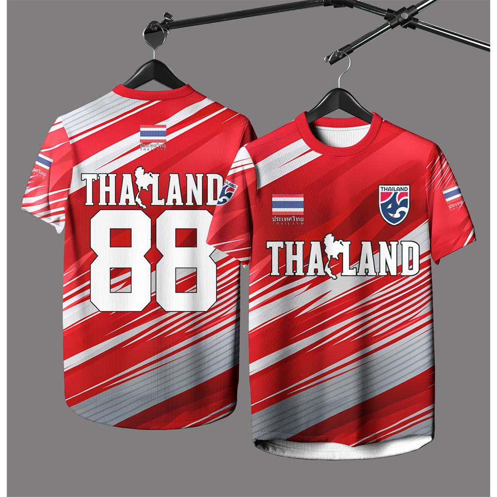 Erwachsene und Kinder Thailand Elefantenprint Hochwertiges T-Shirt Rennshirt Schnelltrocknend Sportfan Pullover Neuankunft Oberteile XL