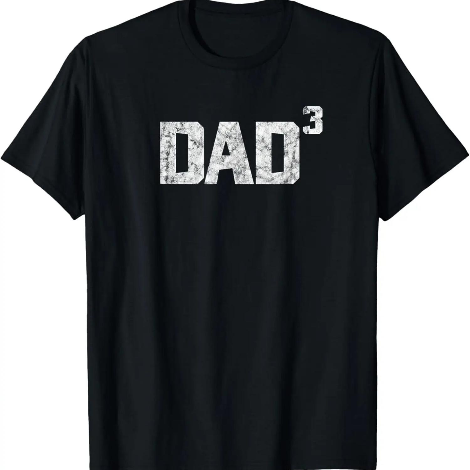 

Distressed Dad To The Third Power Shirt for Men T-Shirt XXXXXL чорний