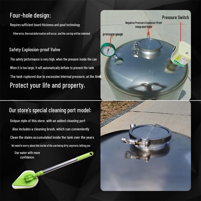Home Use Automatic Stainless Steel Water Pressure Booster Pump and Tank