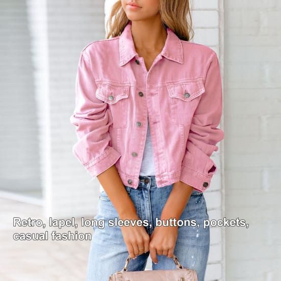 half color jean jacket