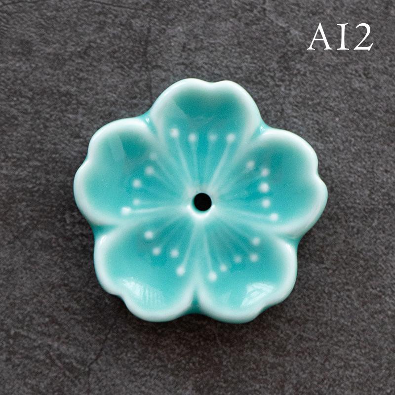 Cherry Blossoms Japanese Style Ceramic Incense Stick Home Bedroom Holder