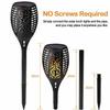 1/2/4pcs 12LED Solar Flame Light Outdoor Torches Landscape Lamp For Outdoor Courtyard Garden Yard Halloween Decorations