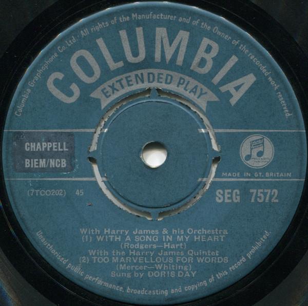 

7inch Record DORIS DAY Vocal Gems From Film Young Man Of SEG7572 Columbia 1955 UK Pop Used