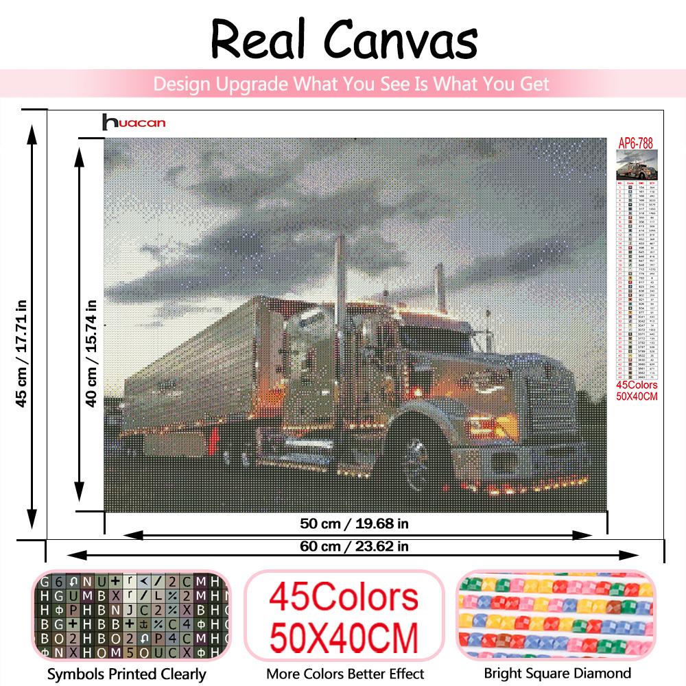 Diamond Painting New Collection Truck 5d Diy Embroidery Lorry Scenery Mosaic Cross Stitch Home Decor