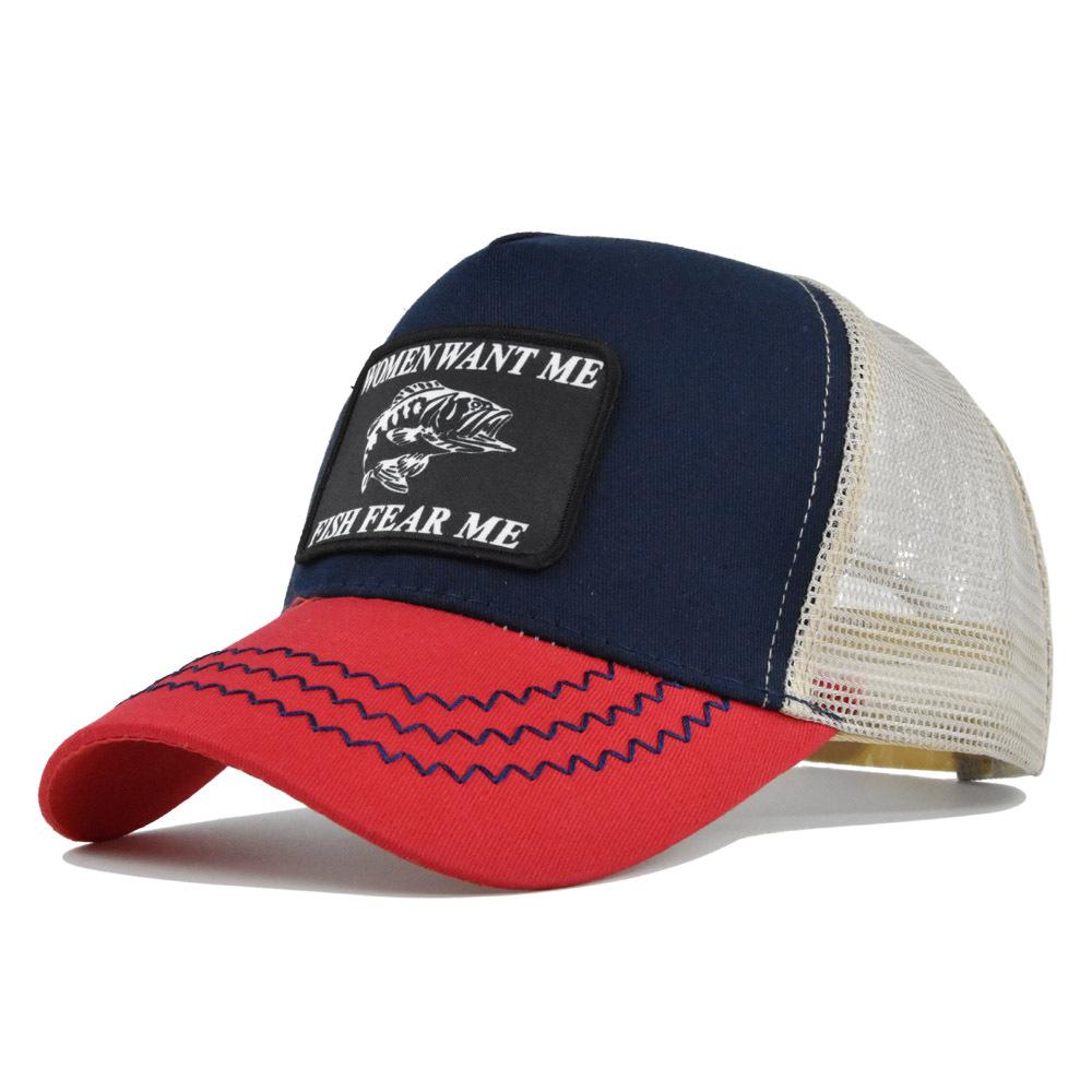 Neue Herrenmode Lässige Baseballkappe Damen Outdoor Atmungsaktiv Verstellbar Sonnenschutz Netzmütze Sommer Trucker Cap Bequem Snapback 54-60cm black