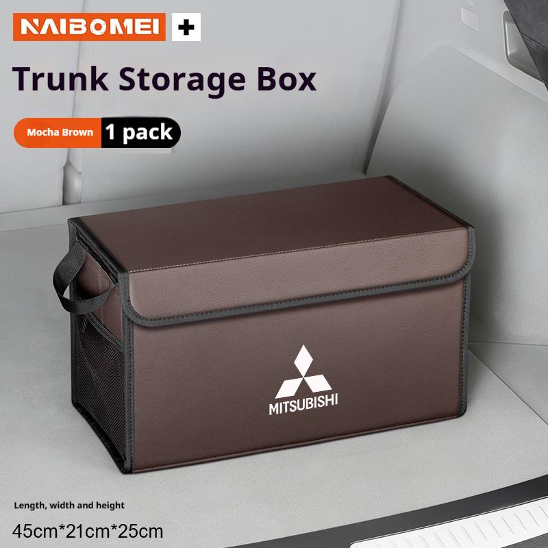 

Car Trunk Foldable Storage Box Large-Capacity Stowing Tidying Bag For Mitsubishi ASX Colt L200 Lancer Outlander Pajero Ralliart коричневий