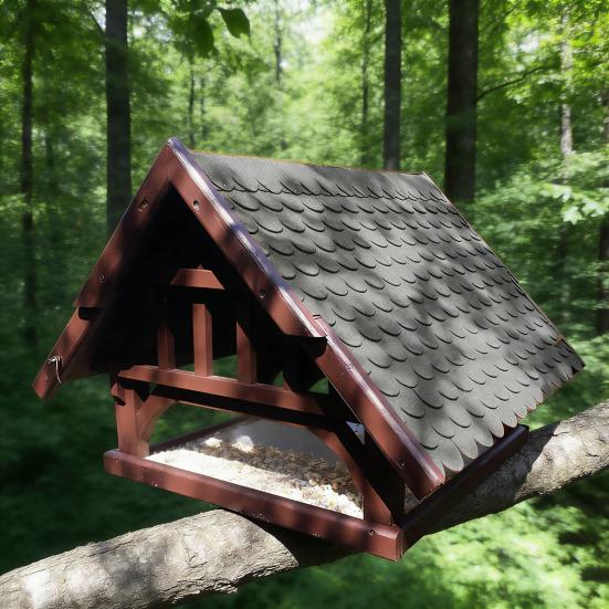 21/32/53 Bucăți Șindrilă Bituminoasă Autoadezivă Impermeabilă Tăietoare Mini Șindrile de Acoperiș Casă pentru Păsări Cutie de Cuibărit Pâslă de Acoperiș