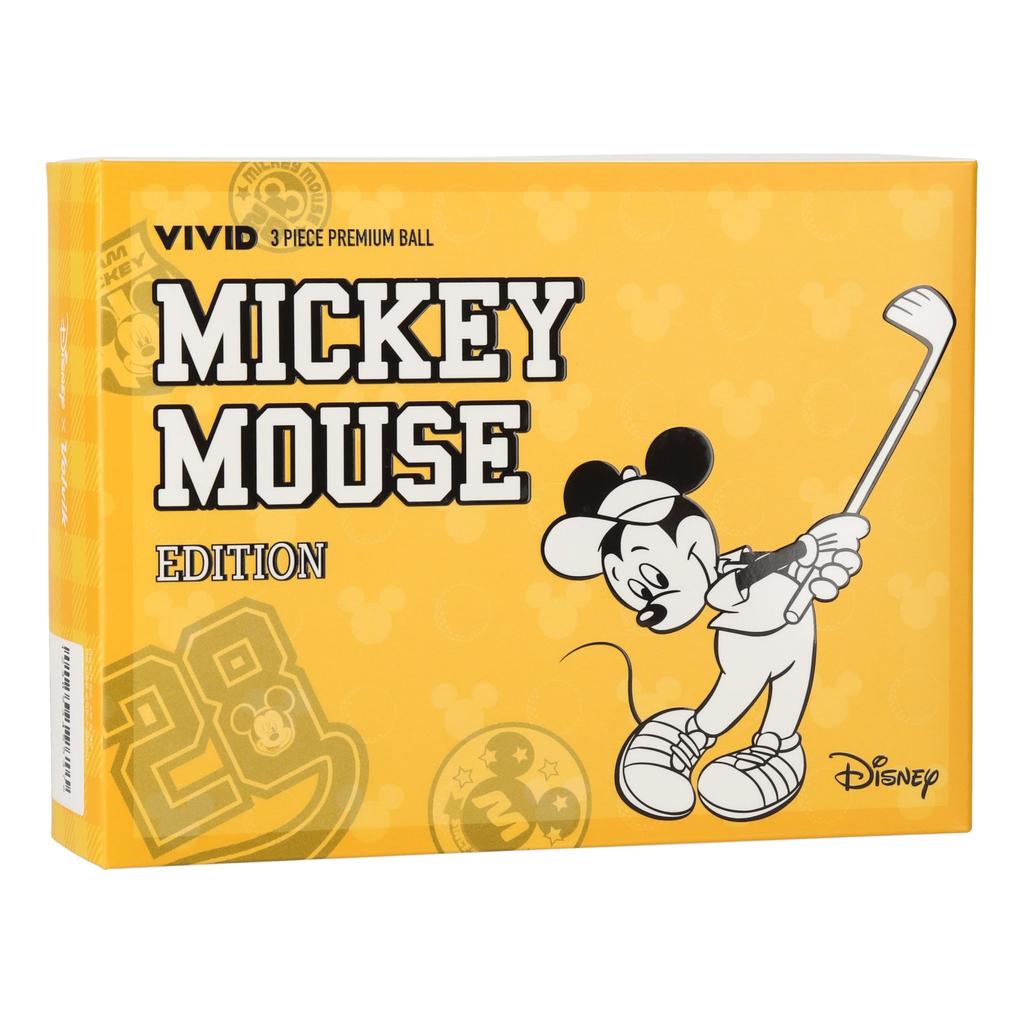 Volvik Disney Mickey Golf DZ Pack, White/Yellow, 1 Dozen (12 Balls)