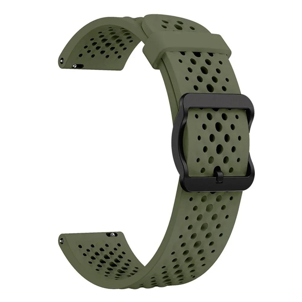 22mm Silicone Band For Amazfit BALANCE 2/Bip 6 5 Strap For Amazfit GTR 4 3 Pro 2 2e/Stratos 3 2 2S/CHEETAH Breathable Watchband