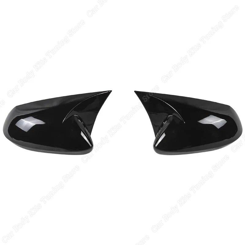 For Toyota Corolla      Gloss Black Side Rearview Mirror Cover Cap Exterior Trim Body Kits Car Accessories