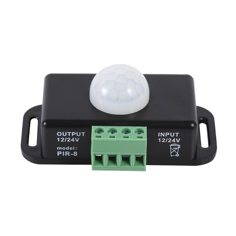 DC 12V/24V Body Security Infrared PIR Motion Sensor Detector Switch For LED Light Strip