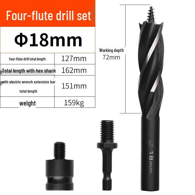 Electric Drill Bit Extension for Woodworking and Hole Saw