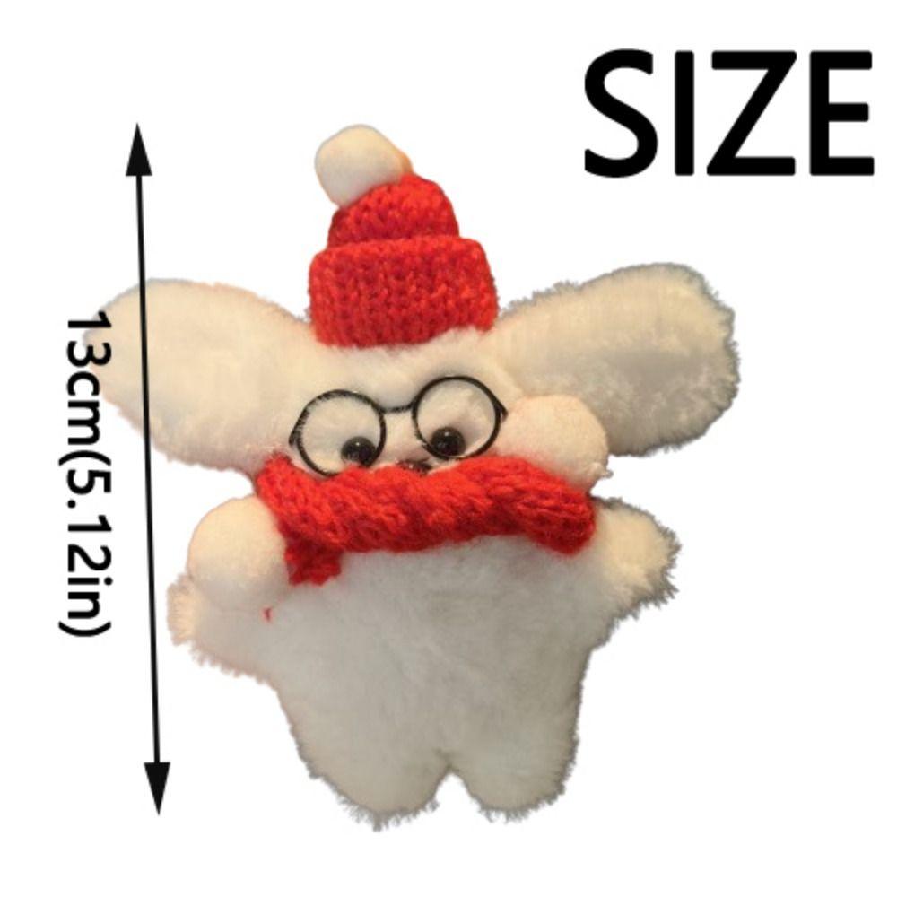 Cartoon Animal Christmas Dog Pendant Cute Plush Puppy Keychain Christmas Decorations