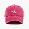 New Airplane Printed Baseball Cap With Simple Design, Daily Fashion, Men'S And Women'S Outdoor Equipment