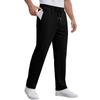 Men's Casual Loose Fit Straight Leg Pants with Drawstring and Stripes for Spring and